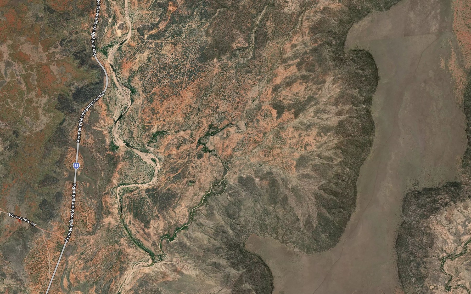 Satellite map of the Kangaroo Springs
