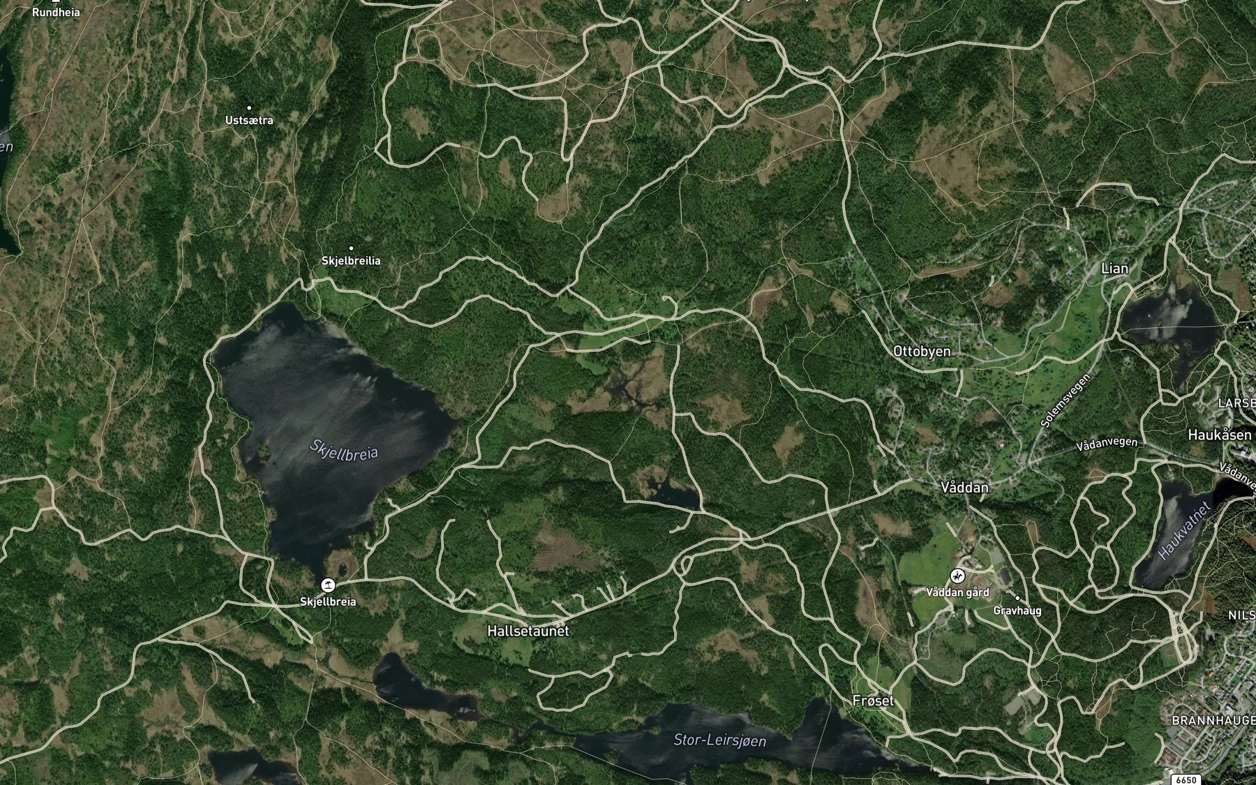 Satellite map of the Bangtjorna