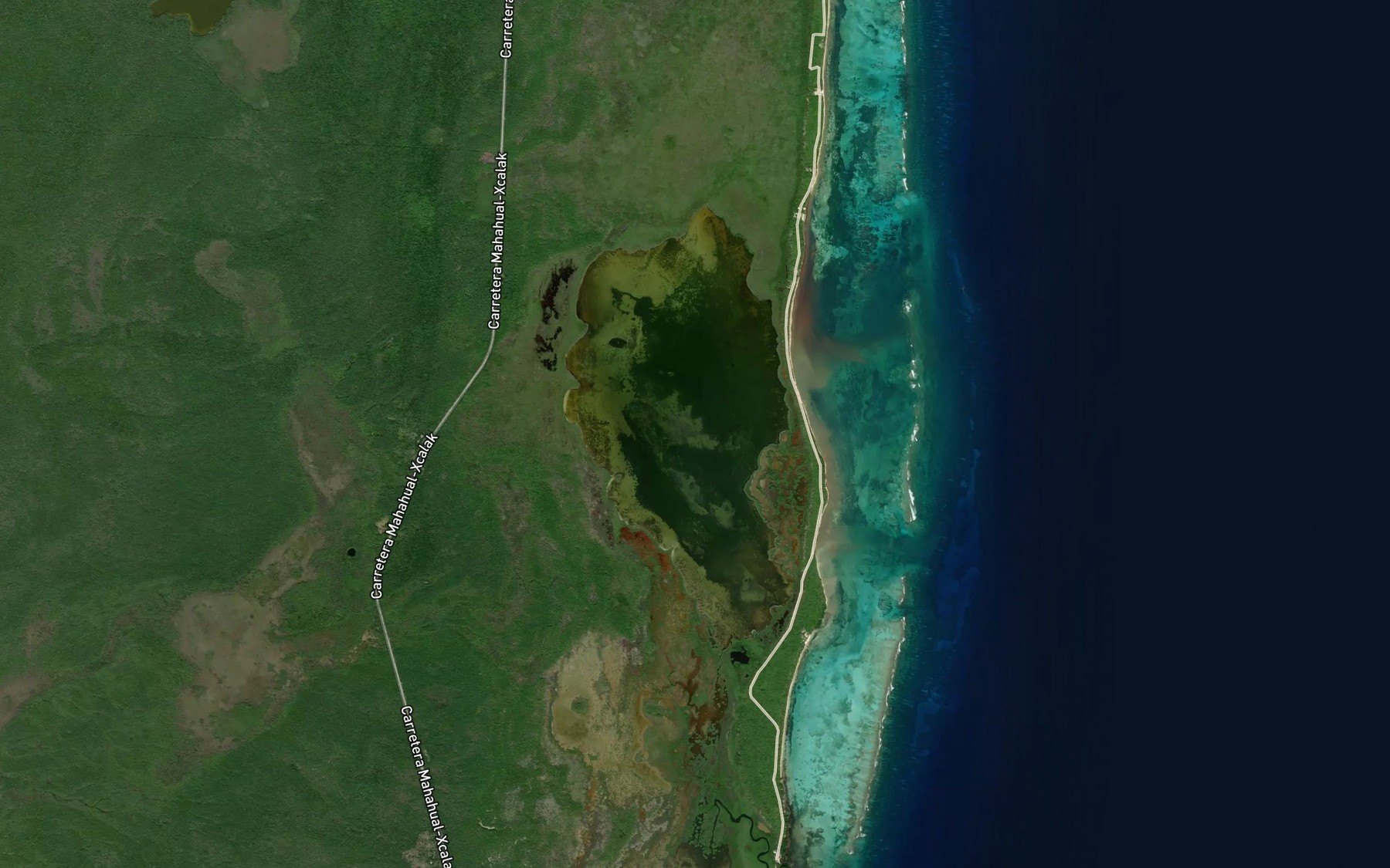 Satellite map of the Huach
