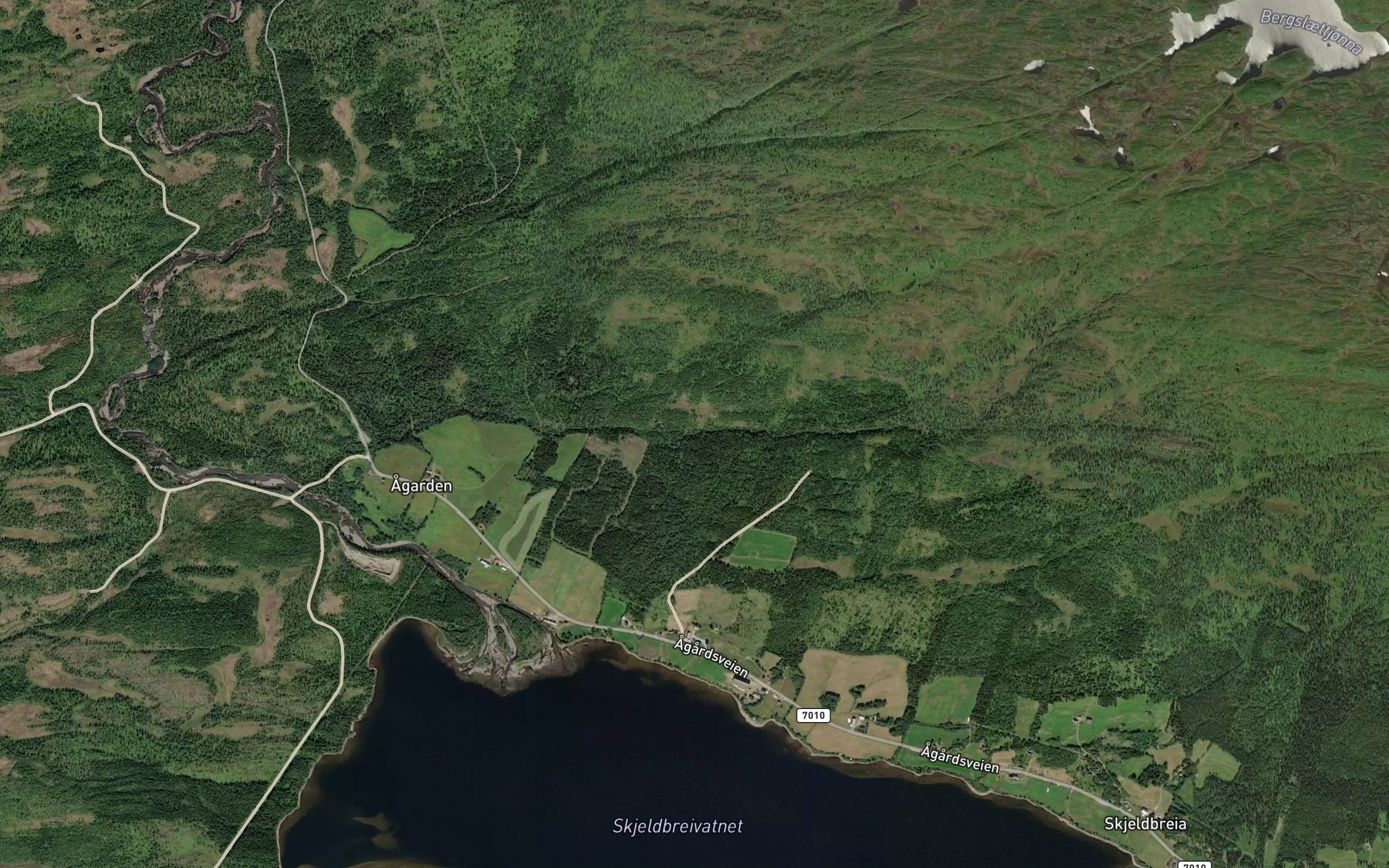Satellite map of the Litlaa