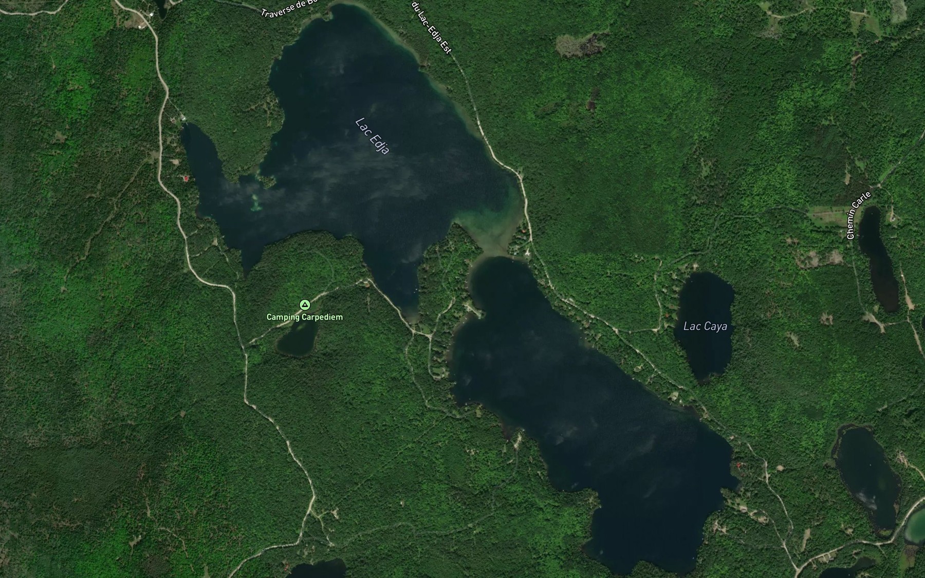Satellite map of the Lac Edja