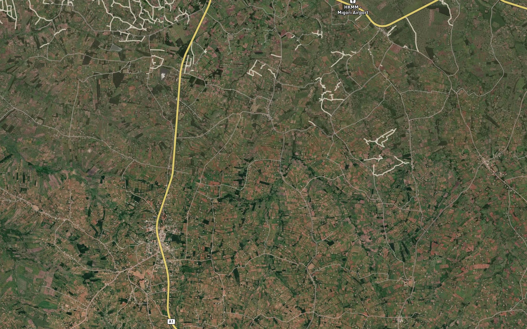 Satellite map of the Nanere