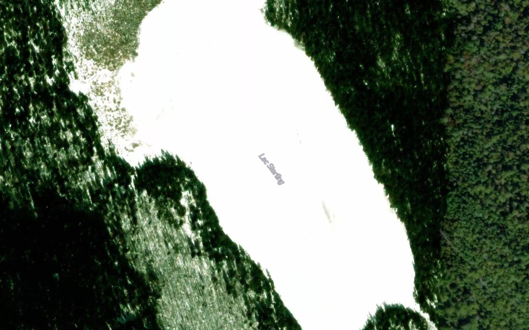 Satellite map of the Lac Sterling