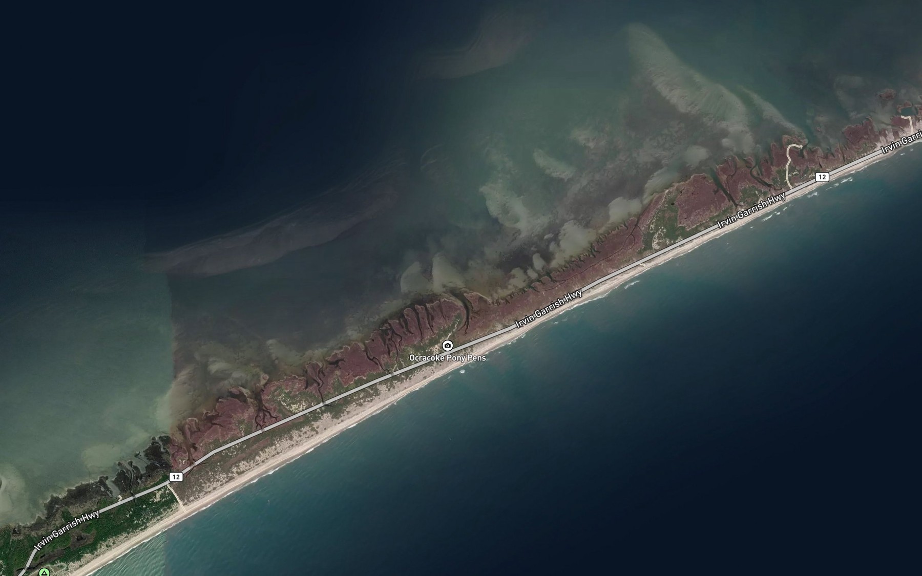 Satellite map of the Knoll Creek