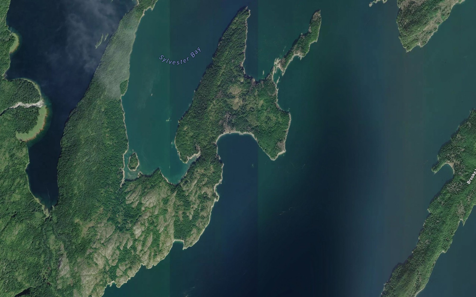 Satellite map of the Juggins Bay