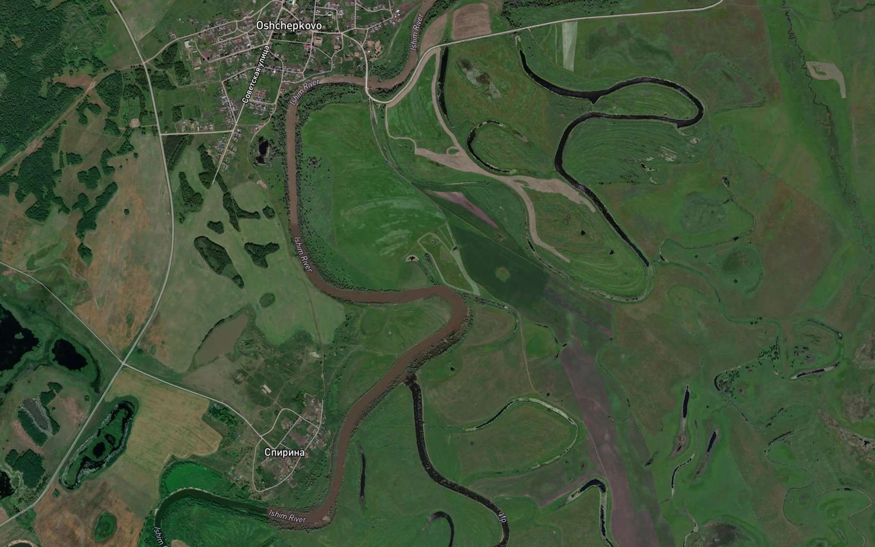 Satellite map of the Yauzyak
