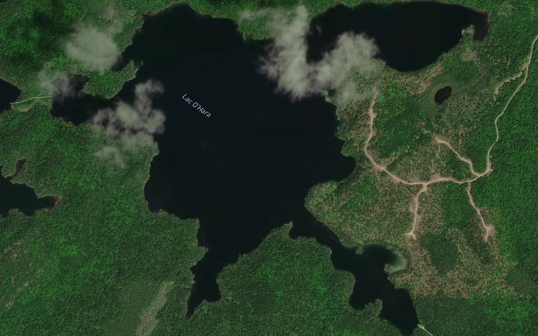 Satellite map of the Lac O'Hara