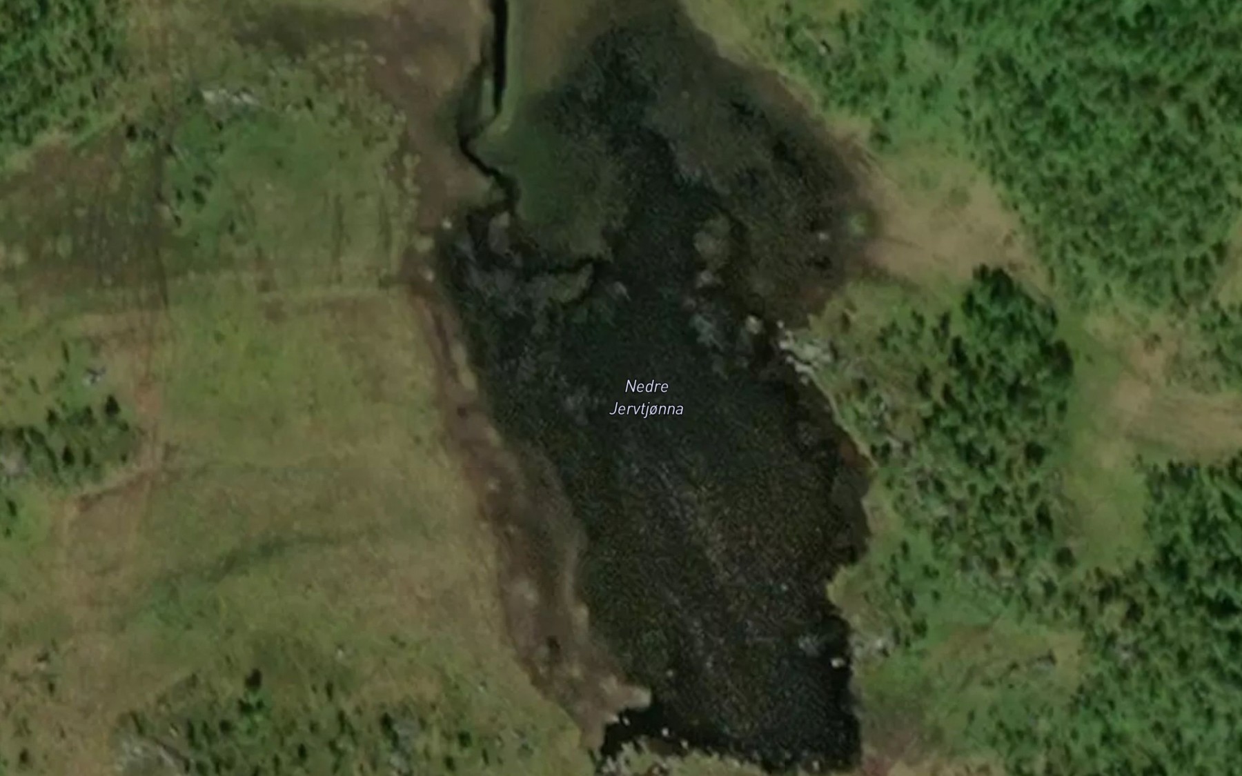 Satellite map of the Ner Jervtjorna