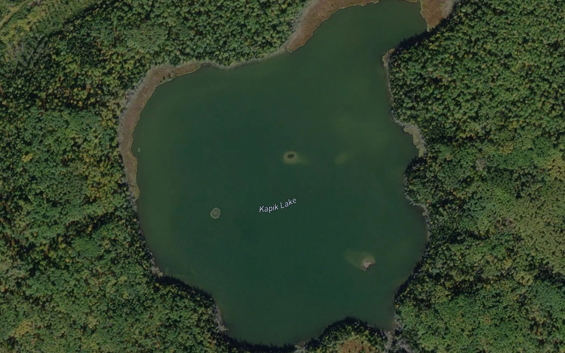Satellite map of the Kapik Lake