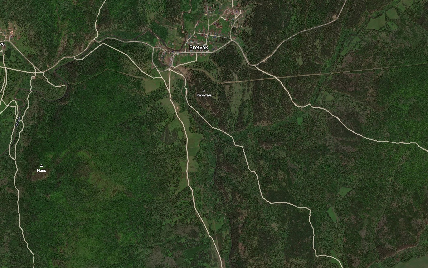 Satellite map of the Kurgashlya