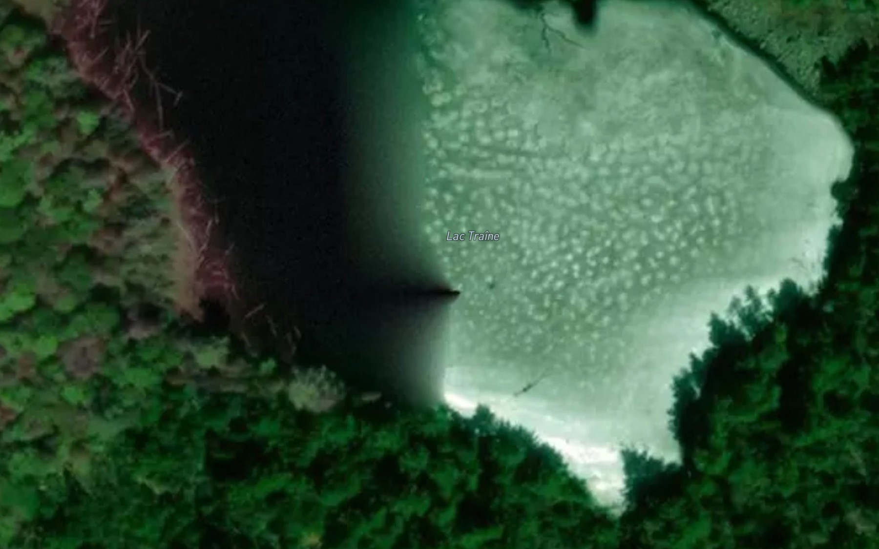 Satellite map of the Lac Traine