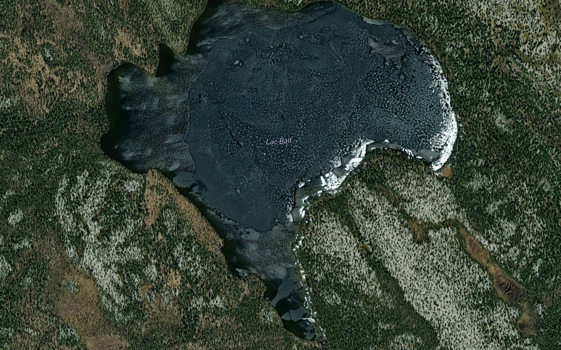 Satellite map of the Lac Bait