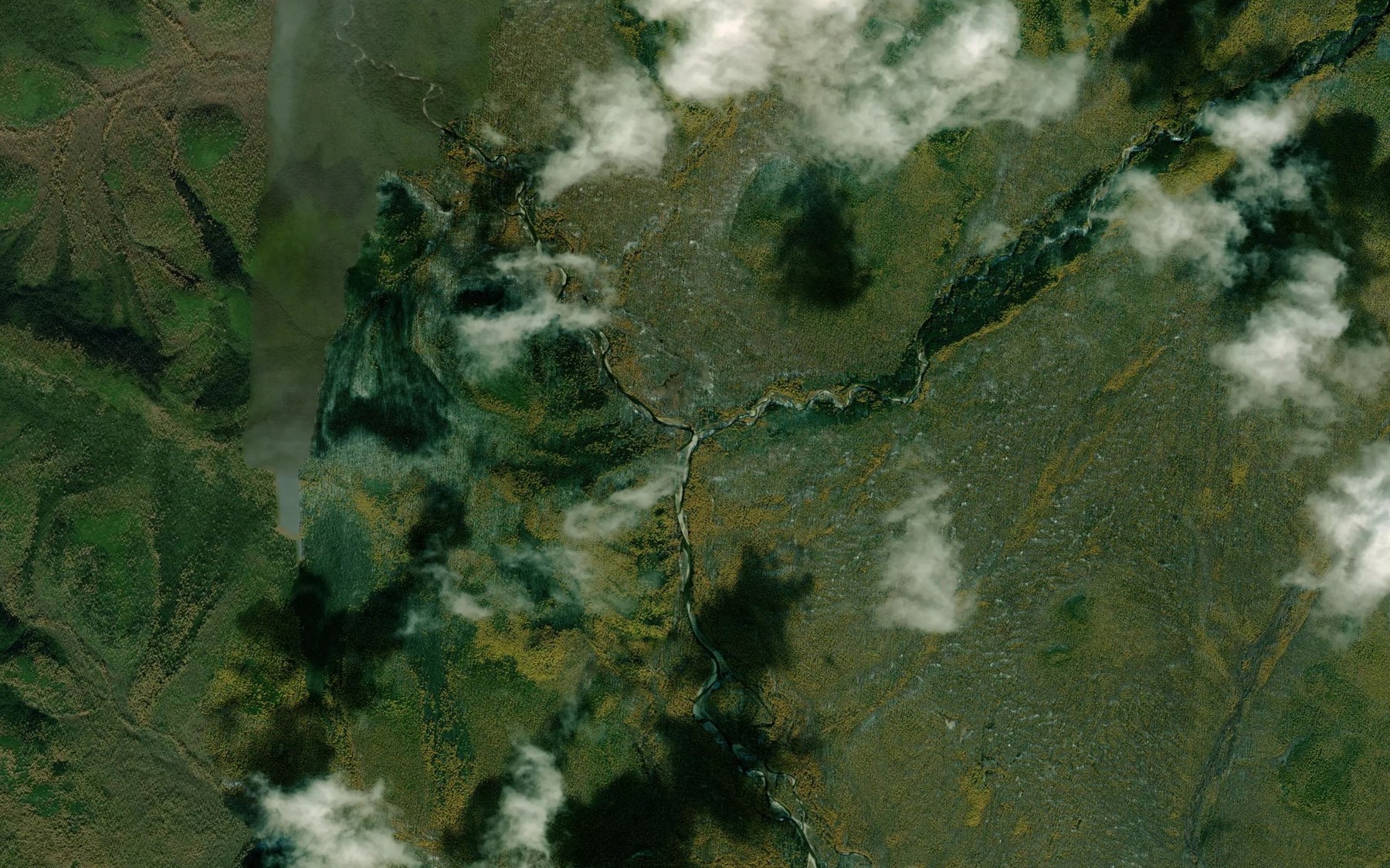 Satellite map of the Burgali