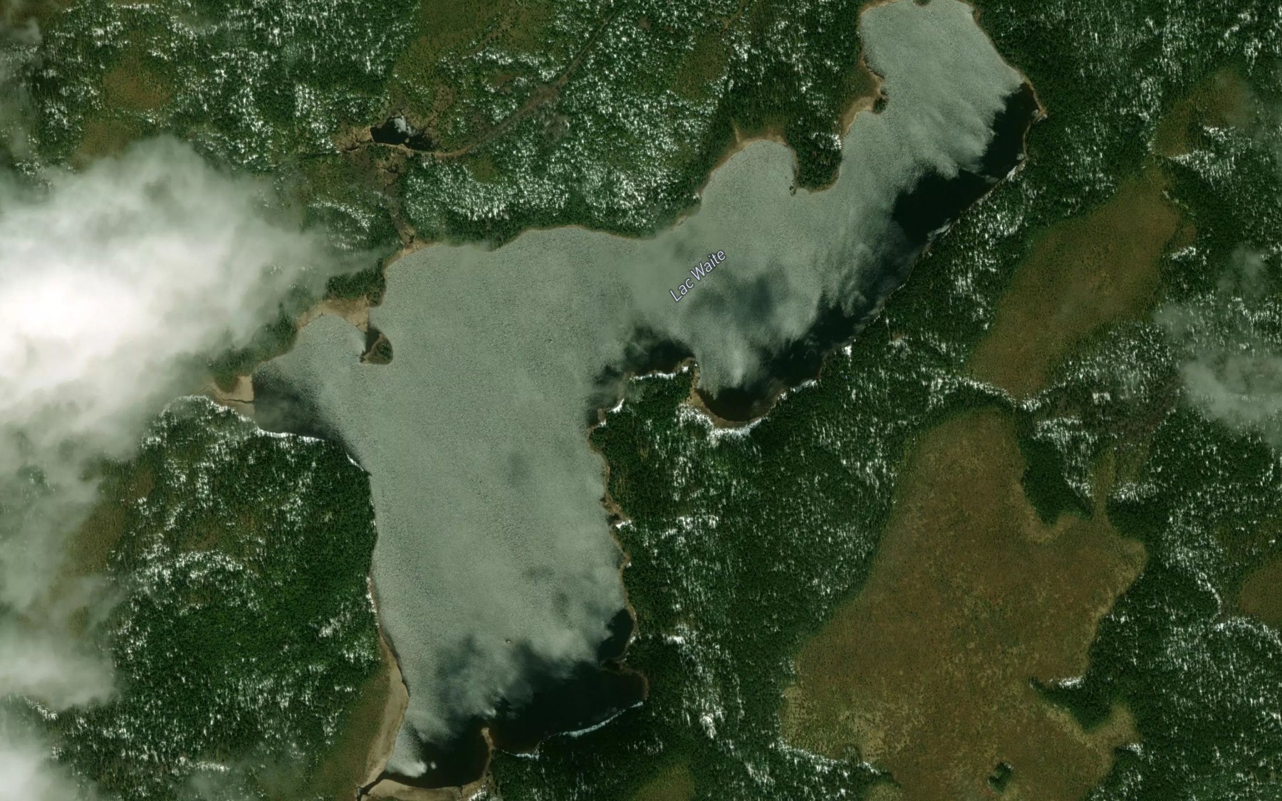 Satellite map of the Lac Waite