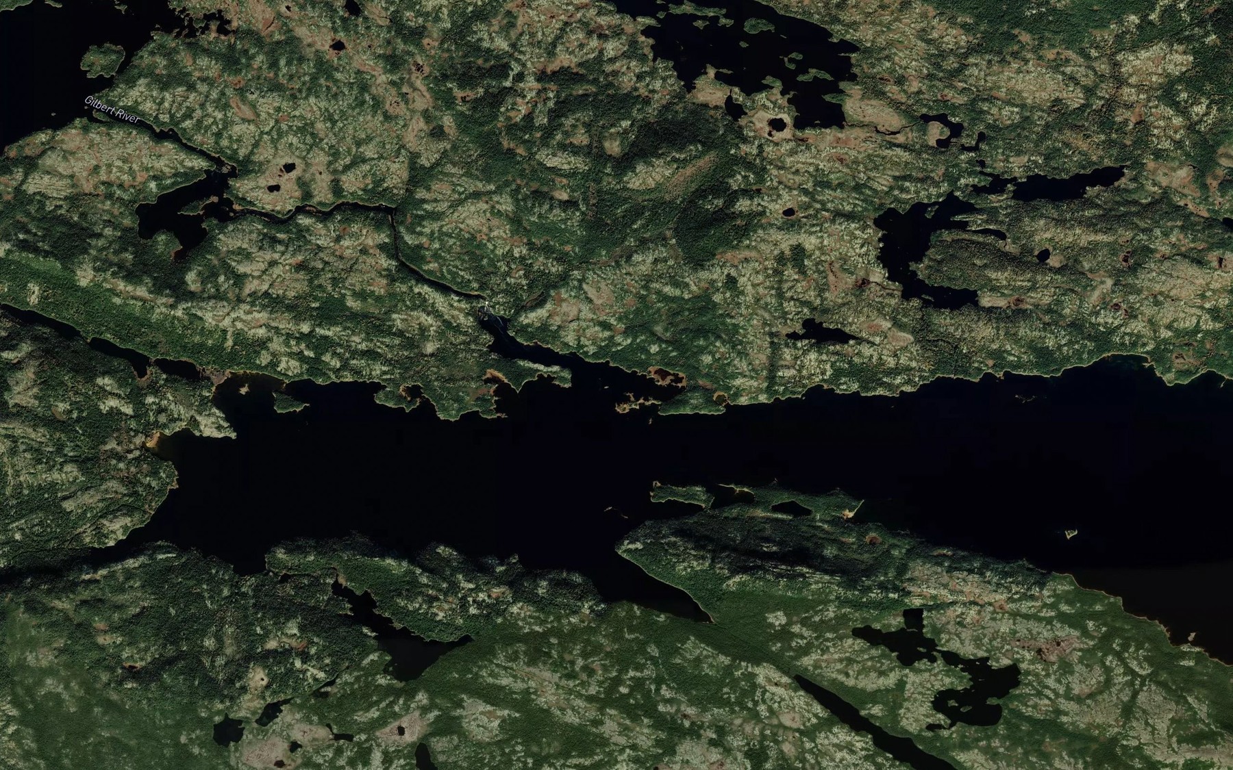 Satellite map of the Gilbert River
