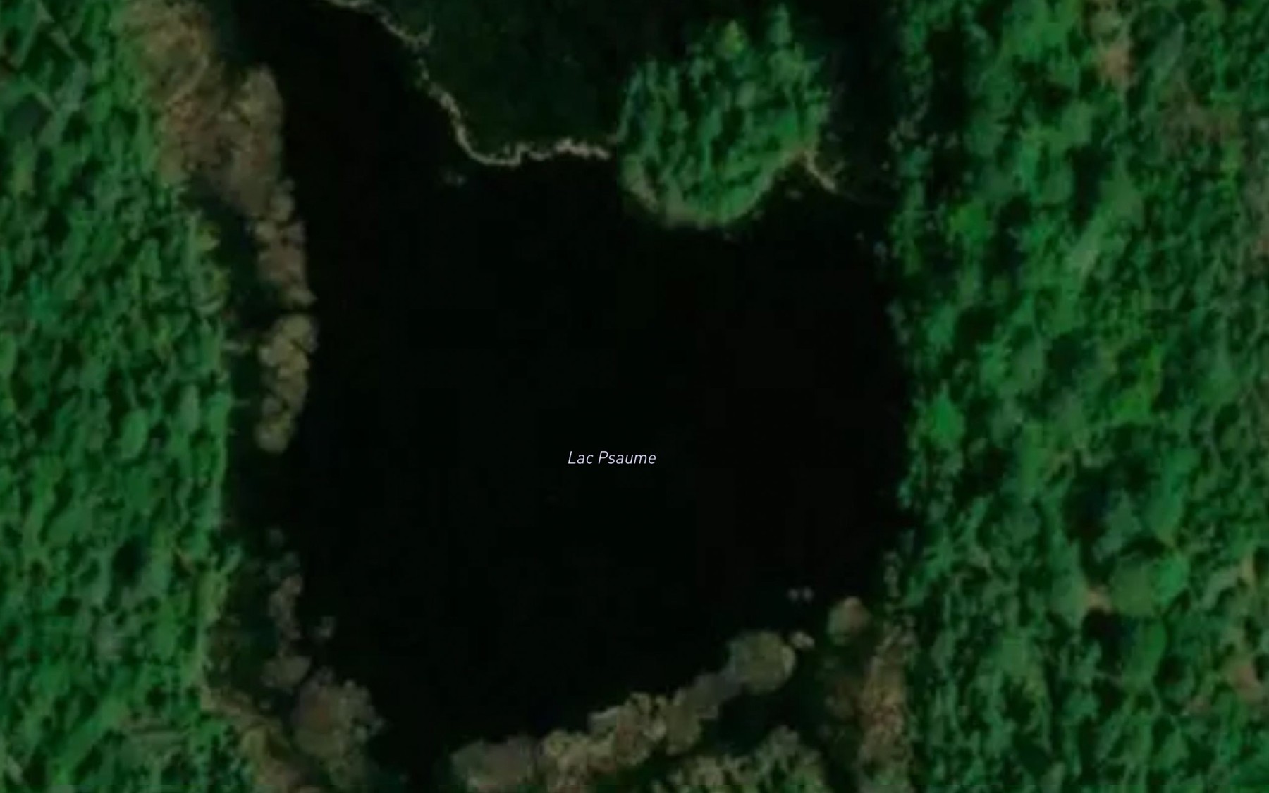 Satellite map of the Lac Ber