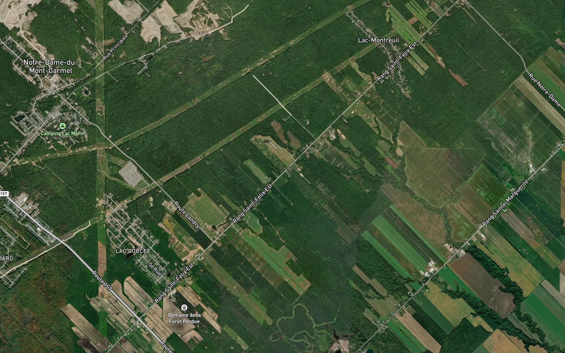 Satellite map of the Cours d'eau Morand