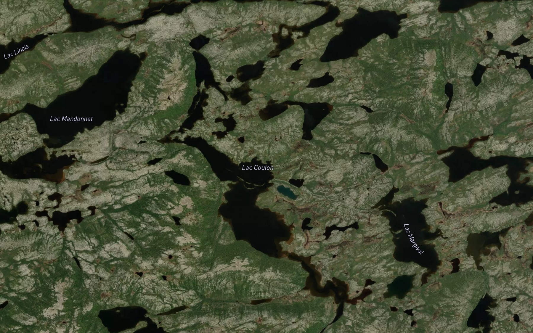 Satellite map of the Lac Coulon