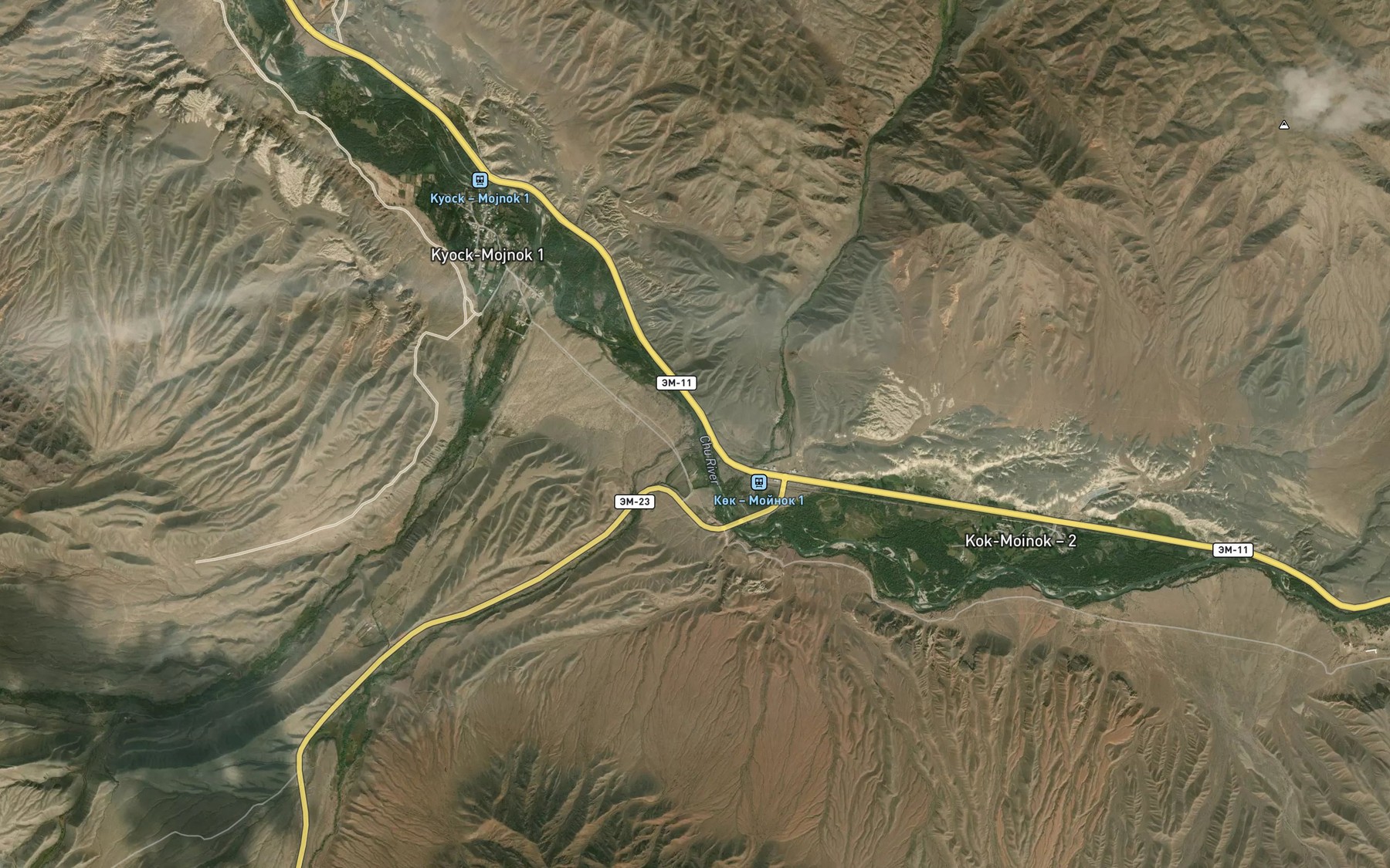 Satellite map of the Tyundik