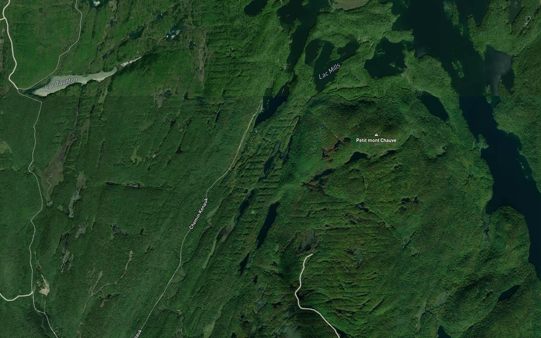 Satellite map of the Lac Fawn