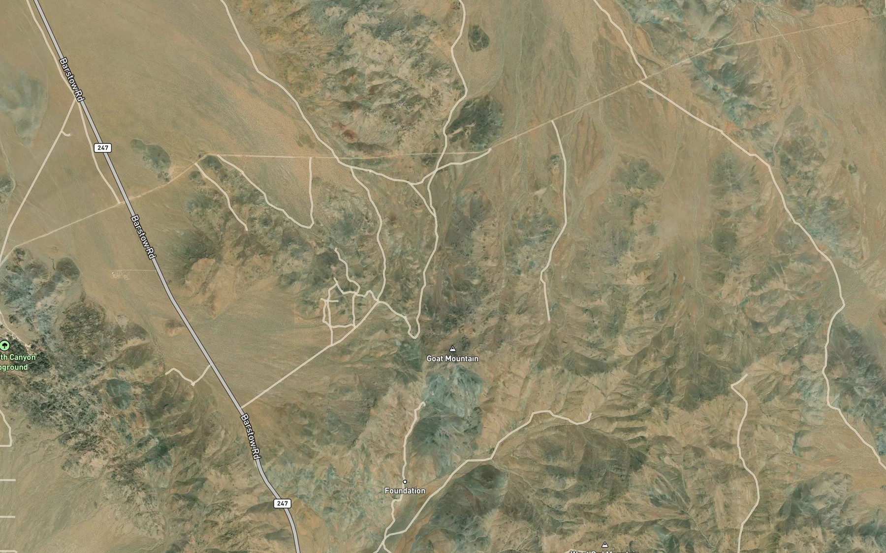 Satellite map of the Goat Spring