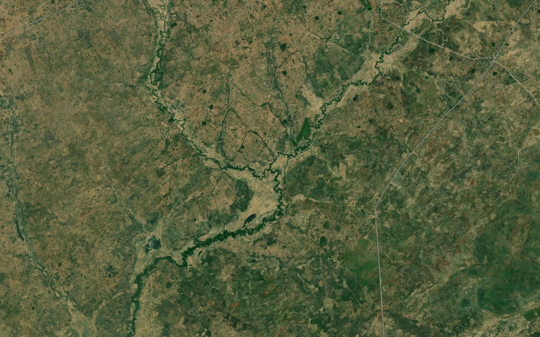 Satellite map of the River Guwat Vonzen