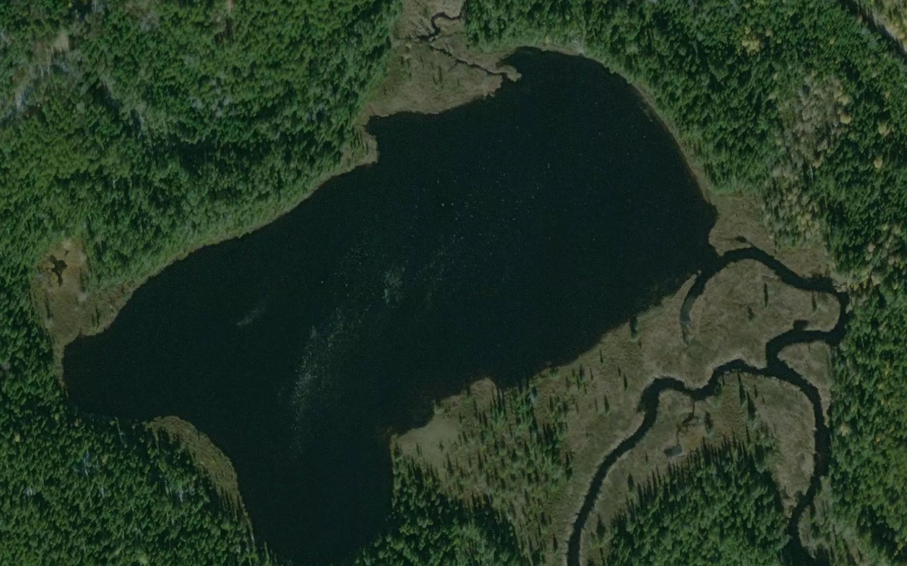 Satellite map of the Lac Burne