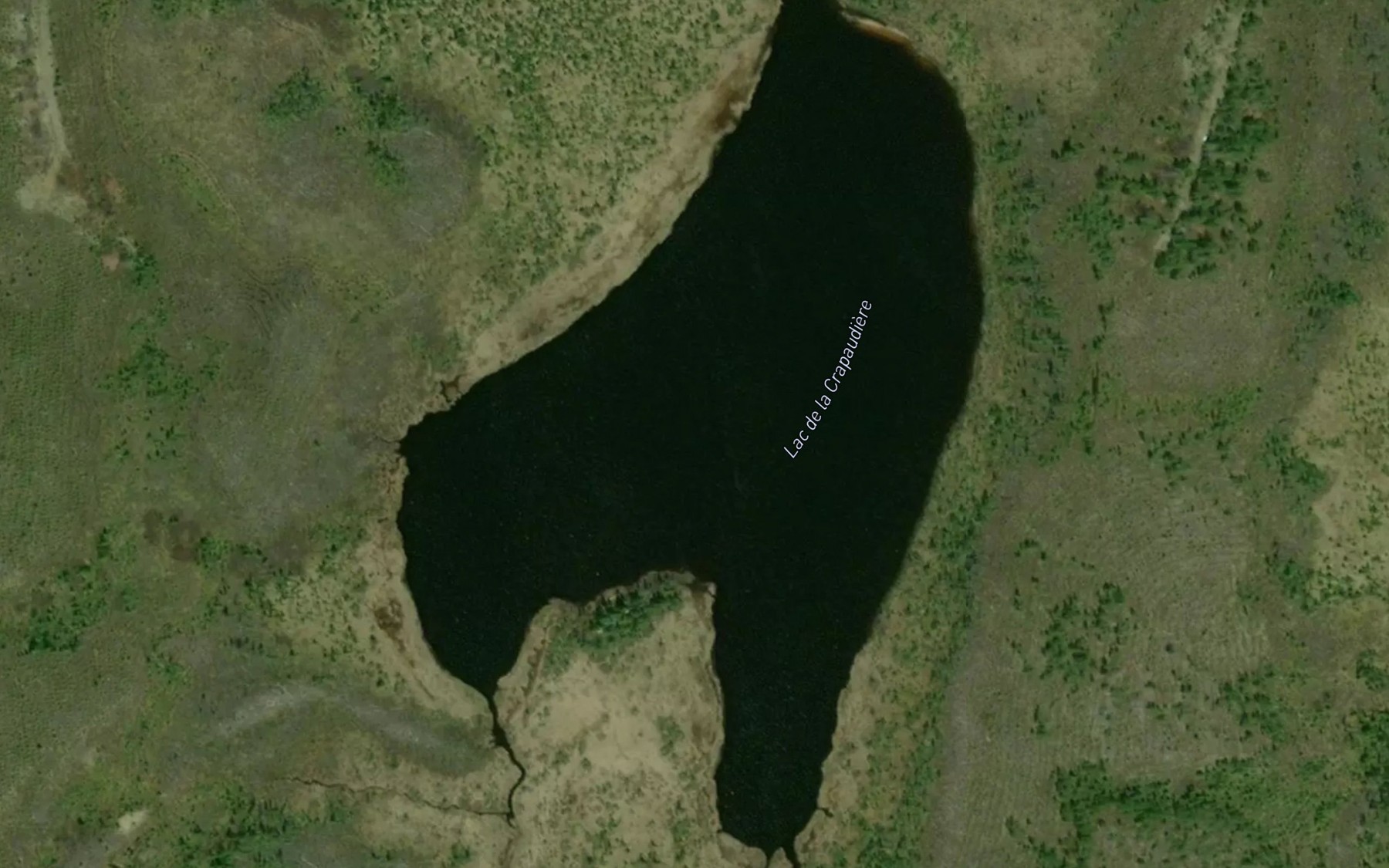 Satellite map of the Lac de la Crapaudiere