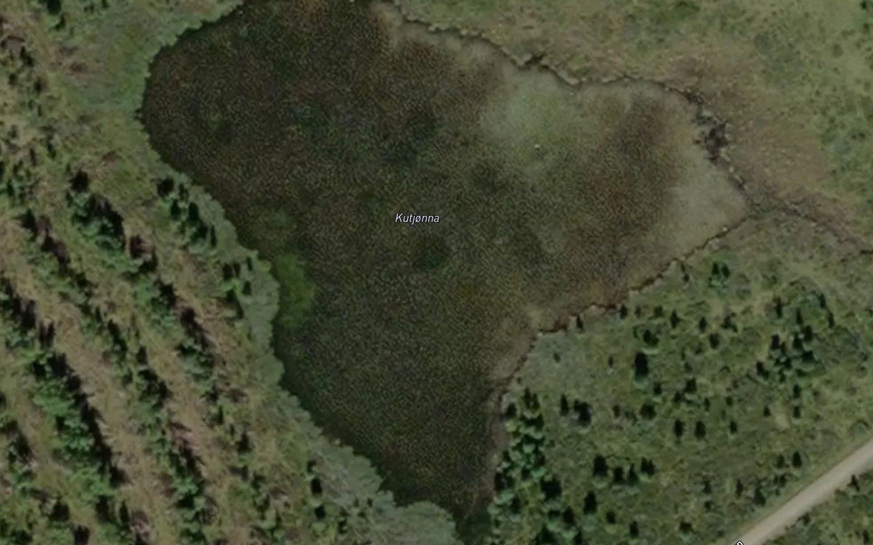 Satellite map of the Kutjonna