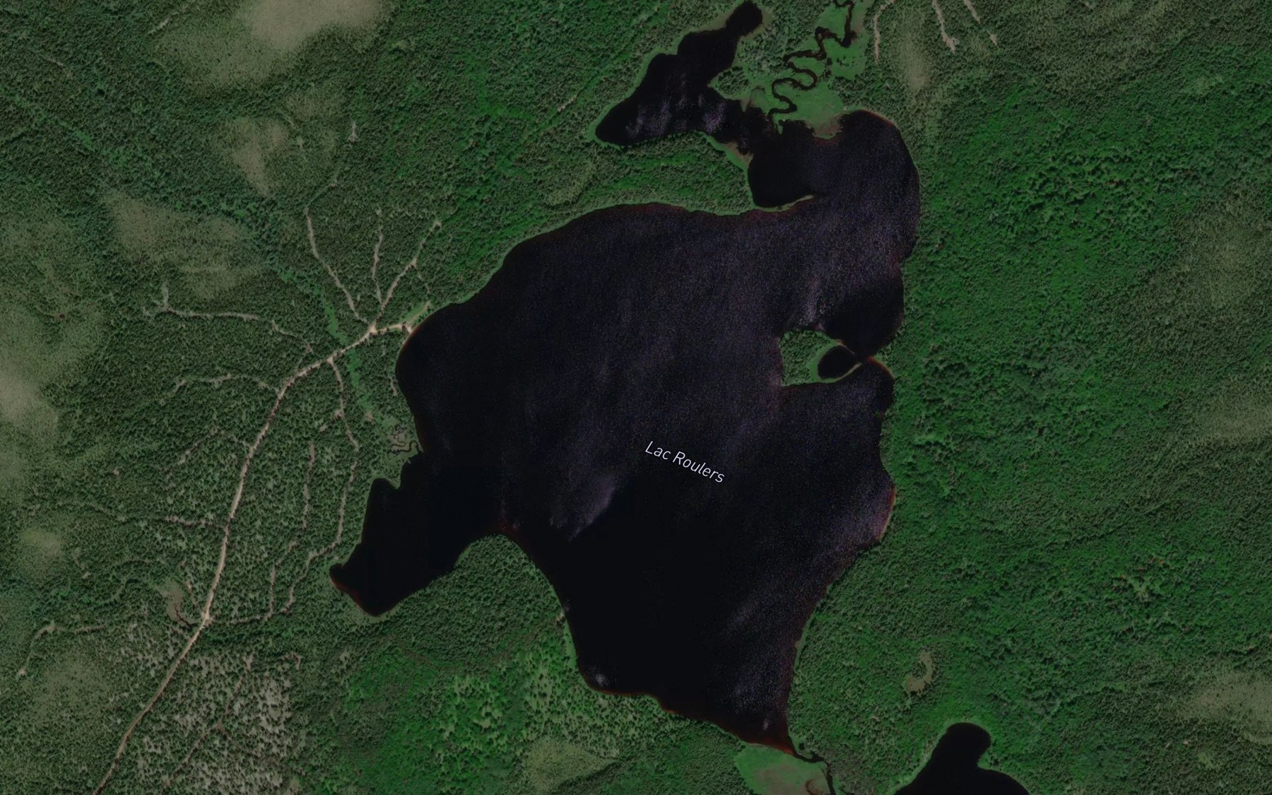 Satellite map of the Lac Roulers