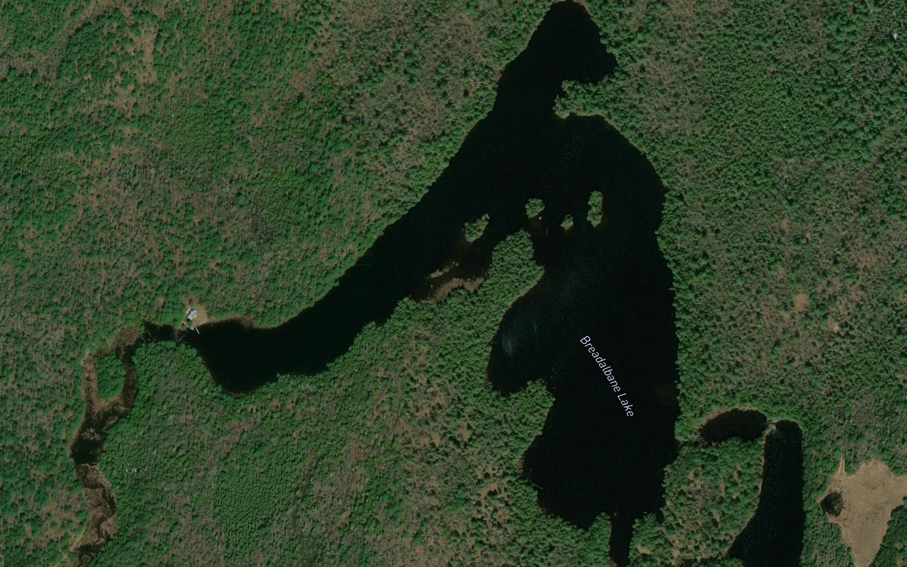 Satellite map of the Breadalbane Lake
