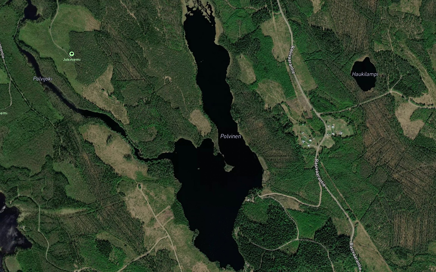 Satellite map of the Polvinen