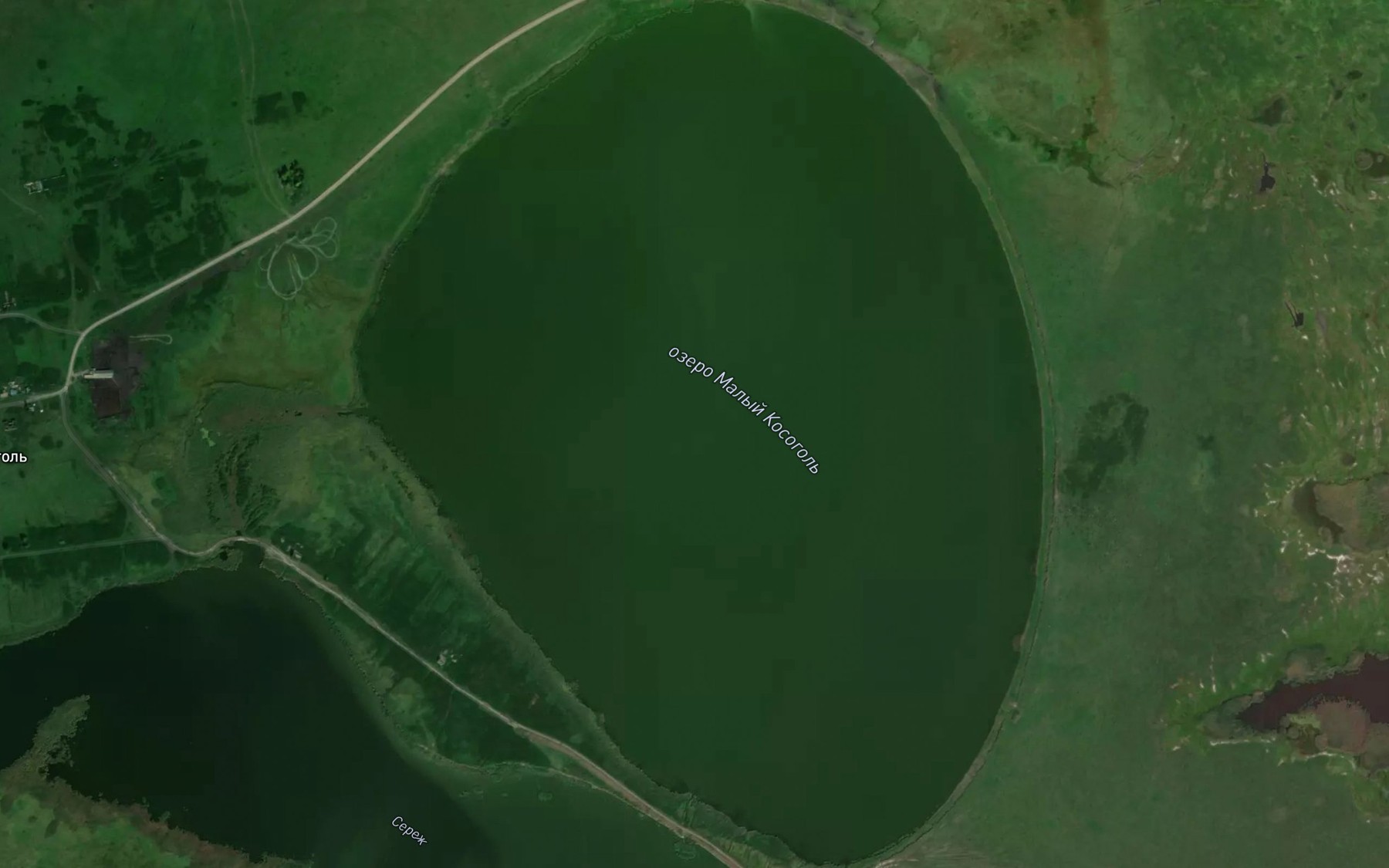 Satellite map of the Ozero Malyy Kosogol'