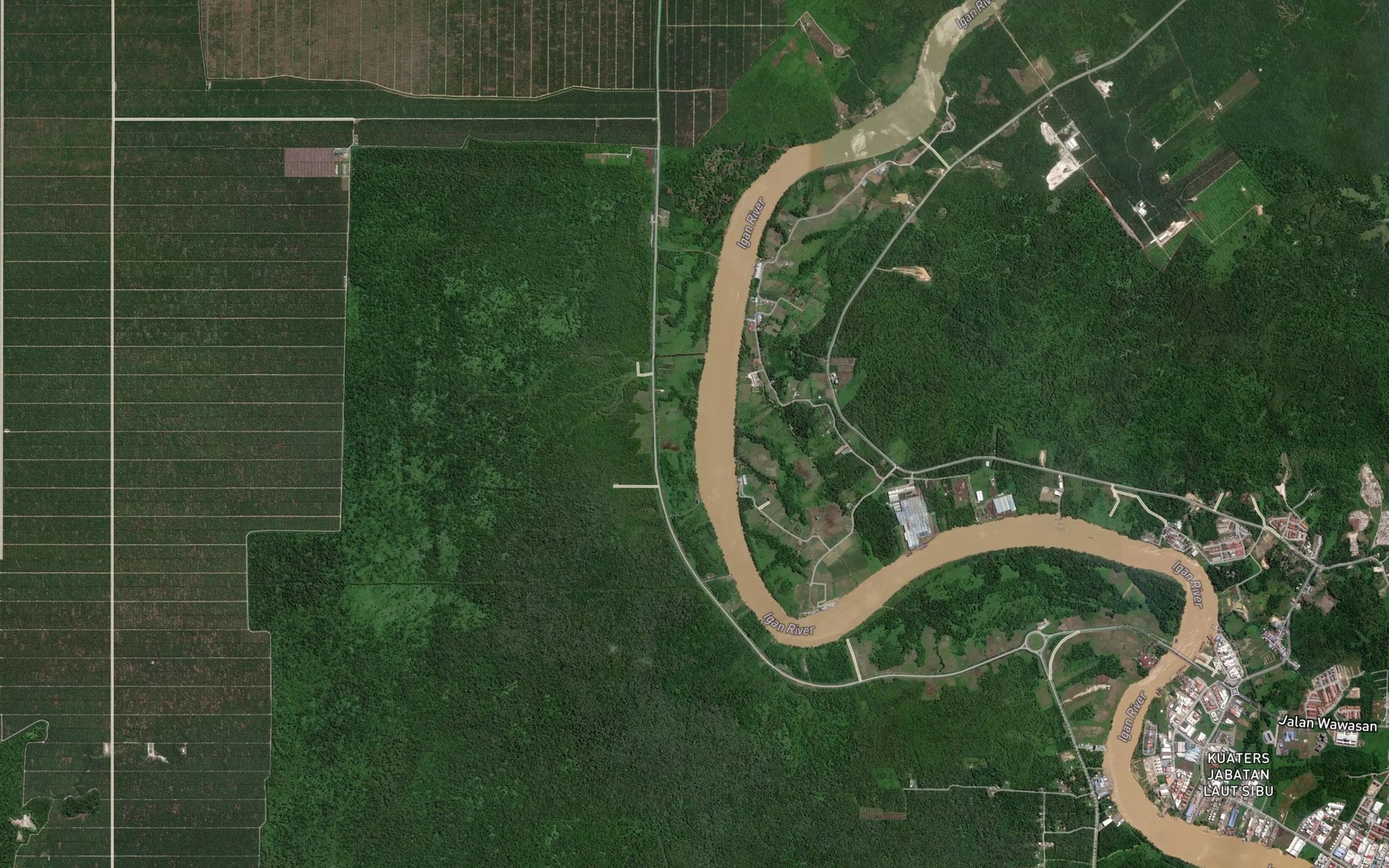 Satellite map of the Sungai Engkala
