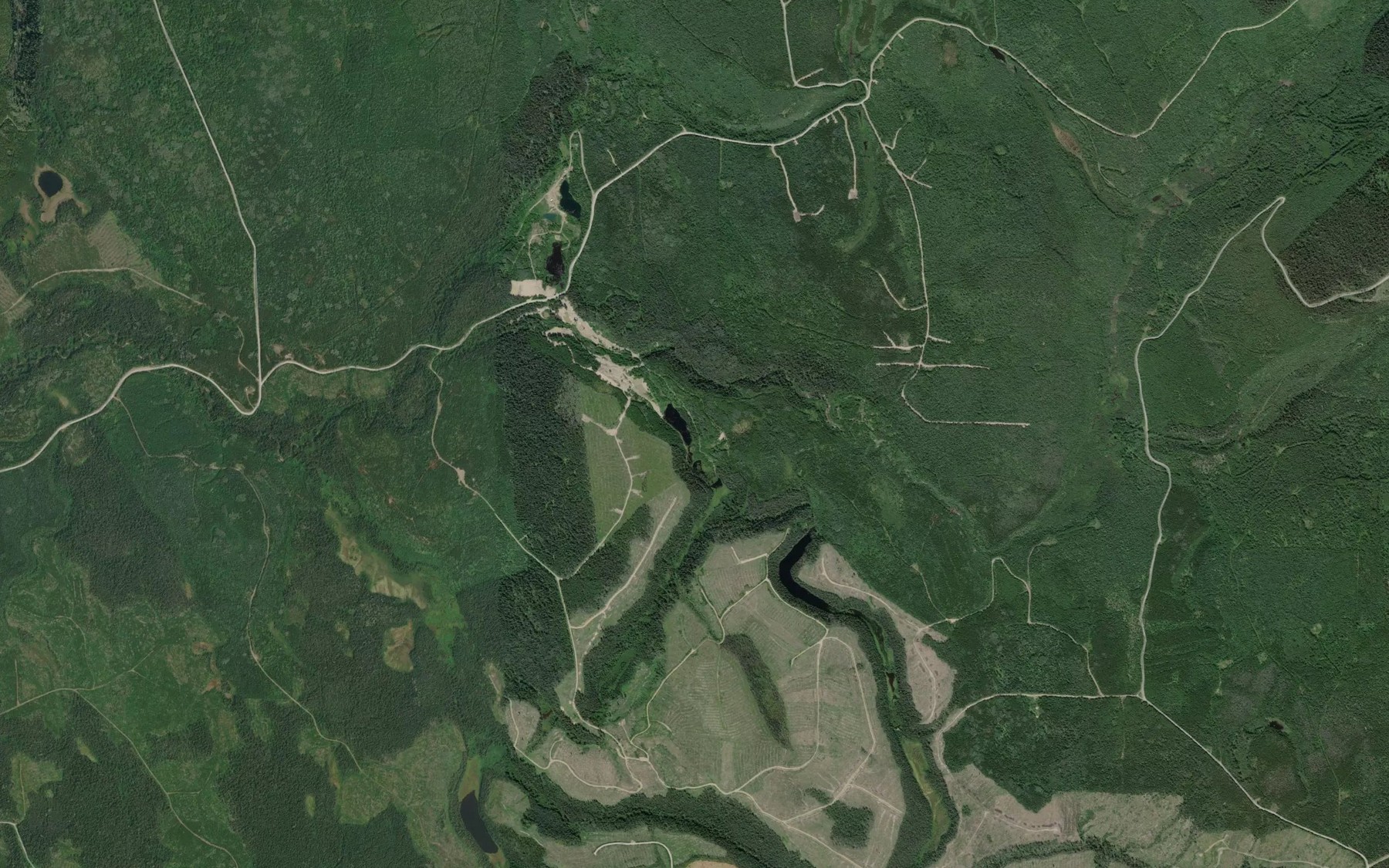 Satellite map of the Norton Creek