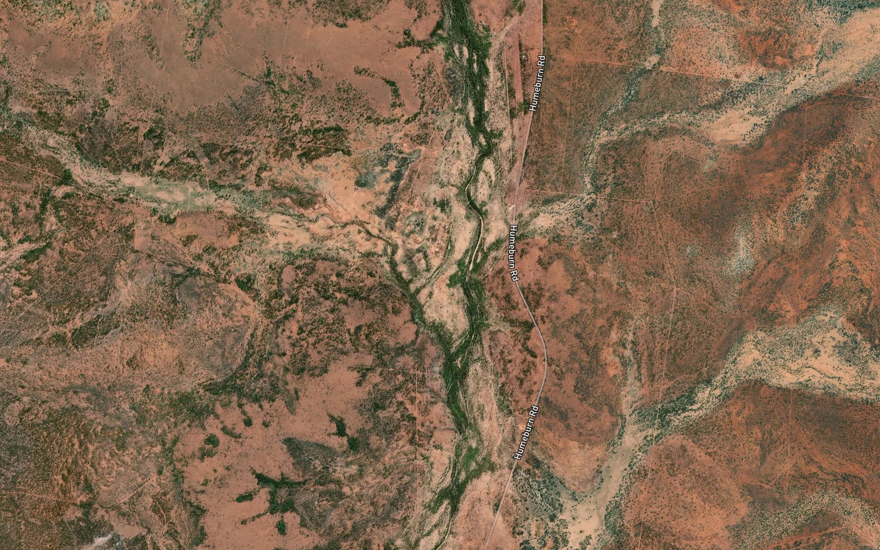 Satellite map of the Mailman Creek