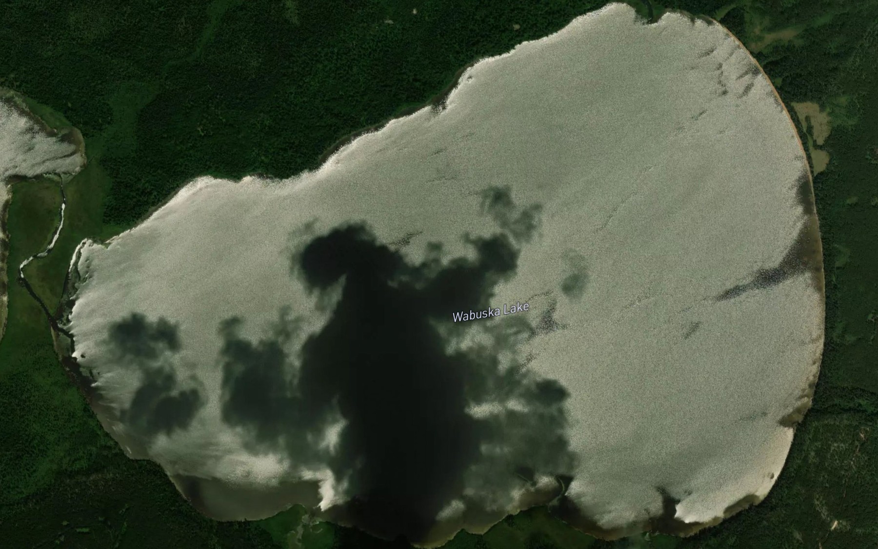 Satellite map of the Wabuska Lake