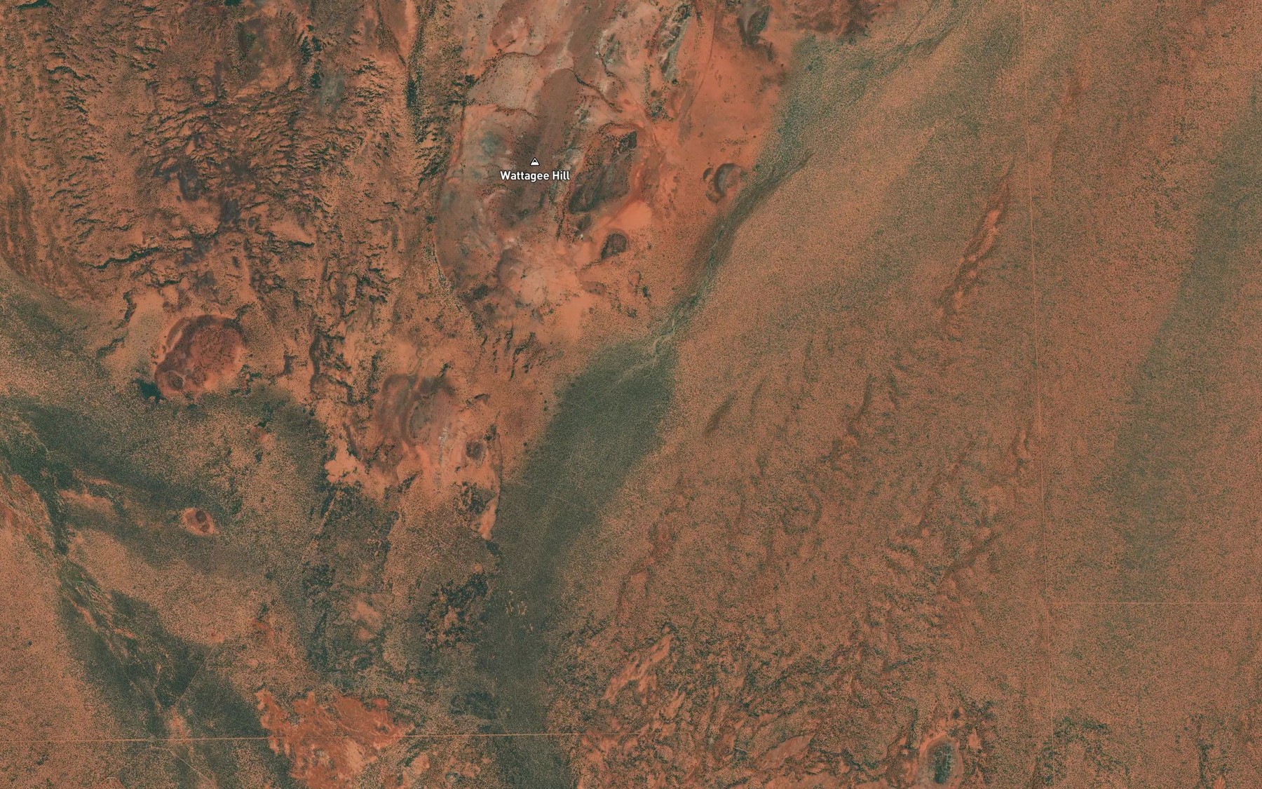 Satellite map of the Jungar Creek