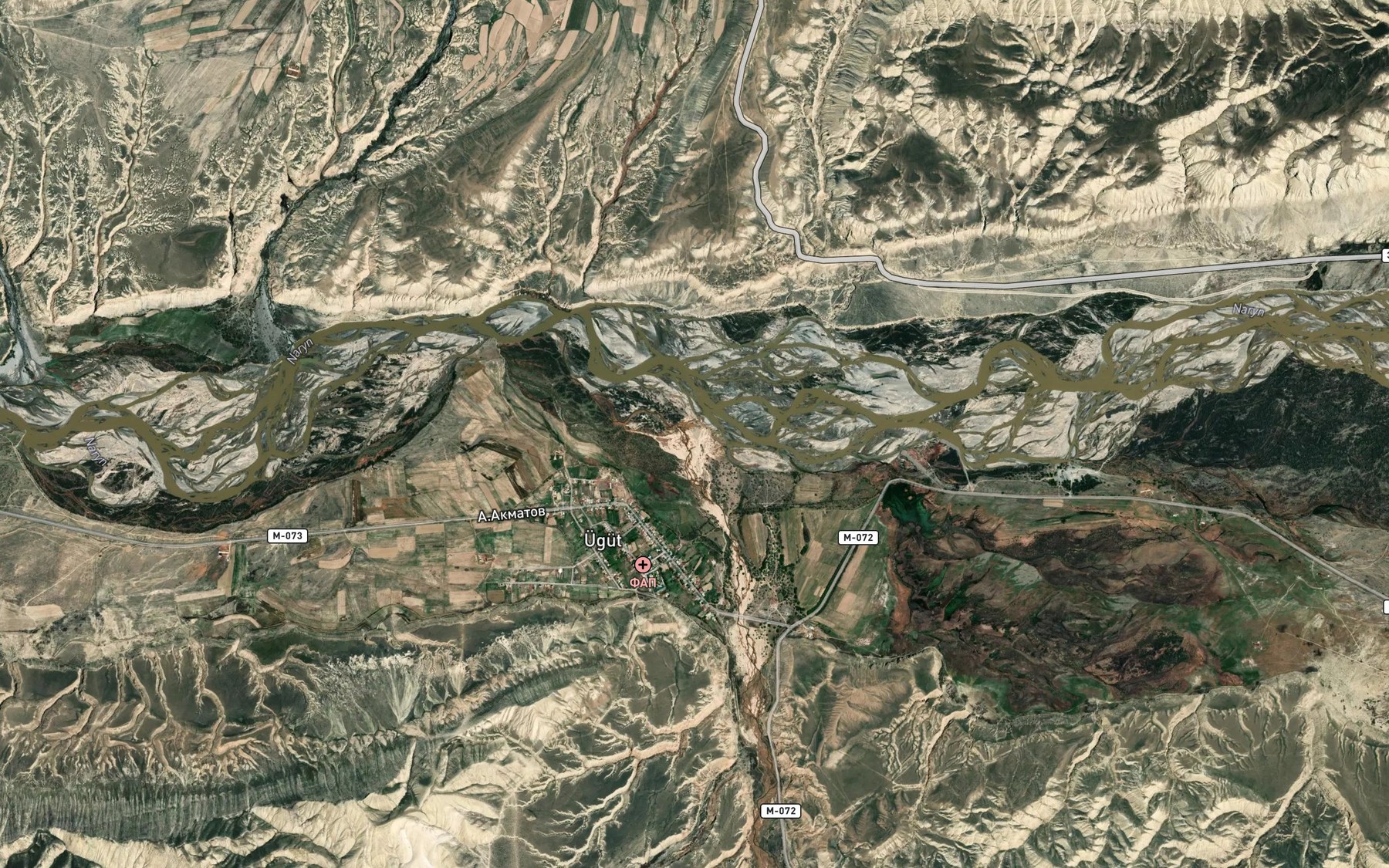Satellite map of the Terek