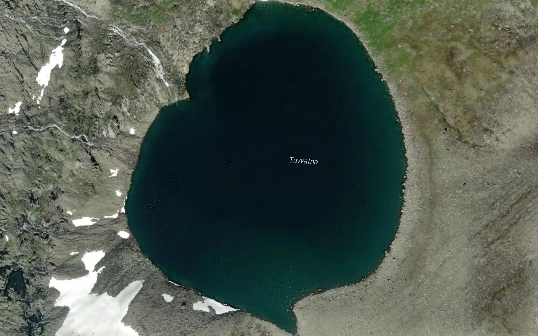 Satellite map of the Tuvvatna