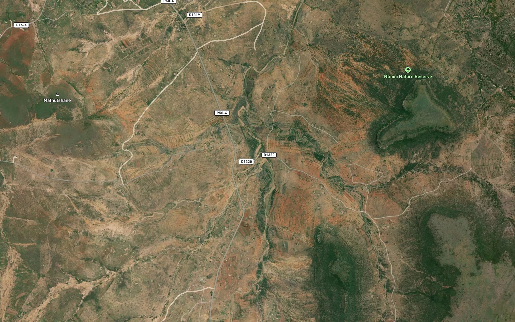 Satellite map of the Cishani