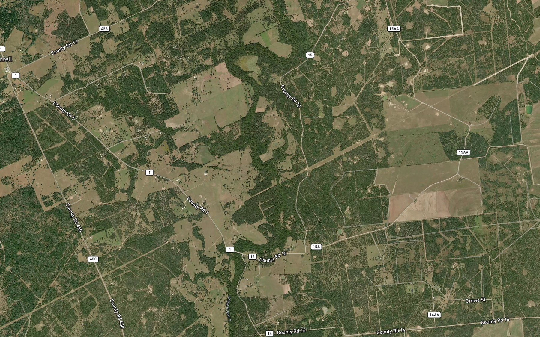 Satellite map of the Bachelor Branch