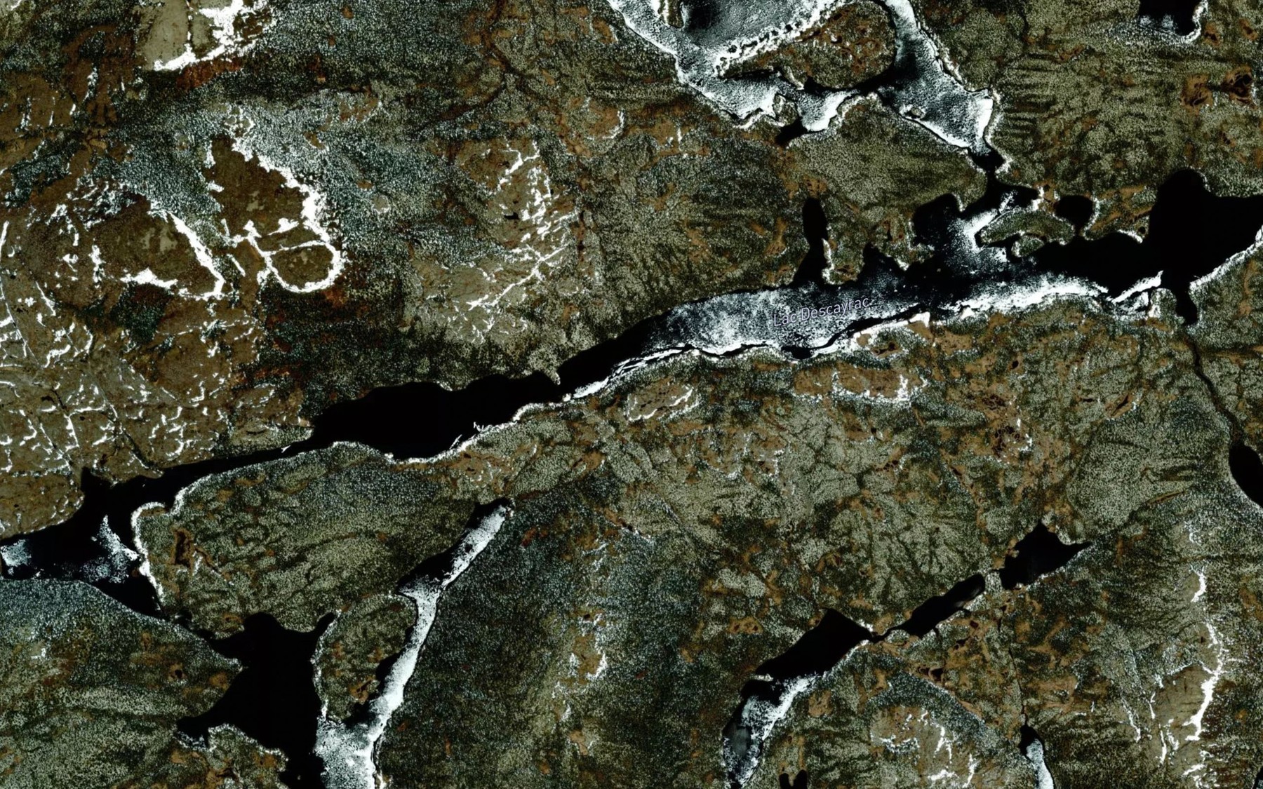 Satellite map of the Lac Descayrac
