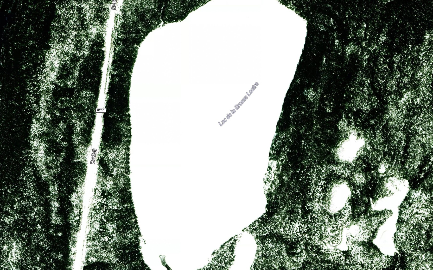 Satellite map of the Lac de la Grosse Loutre