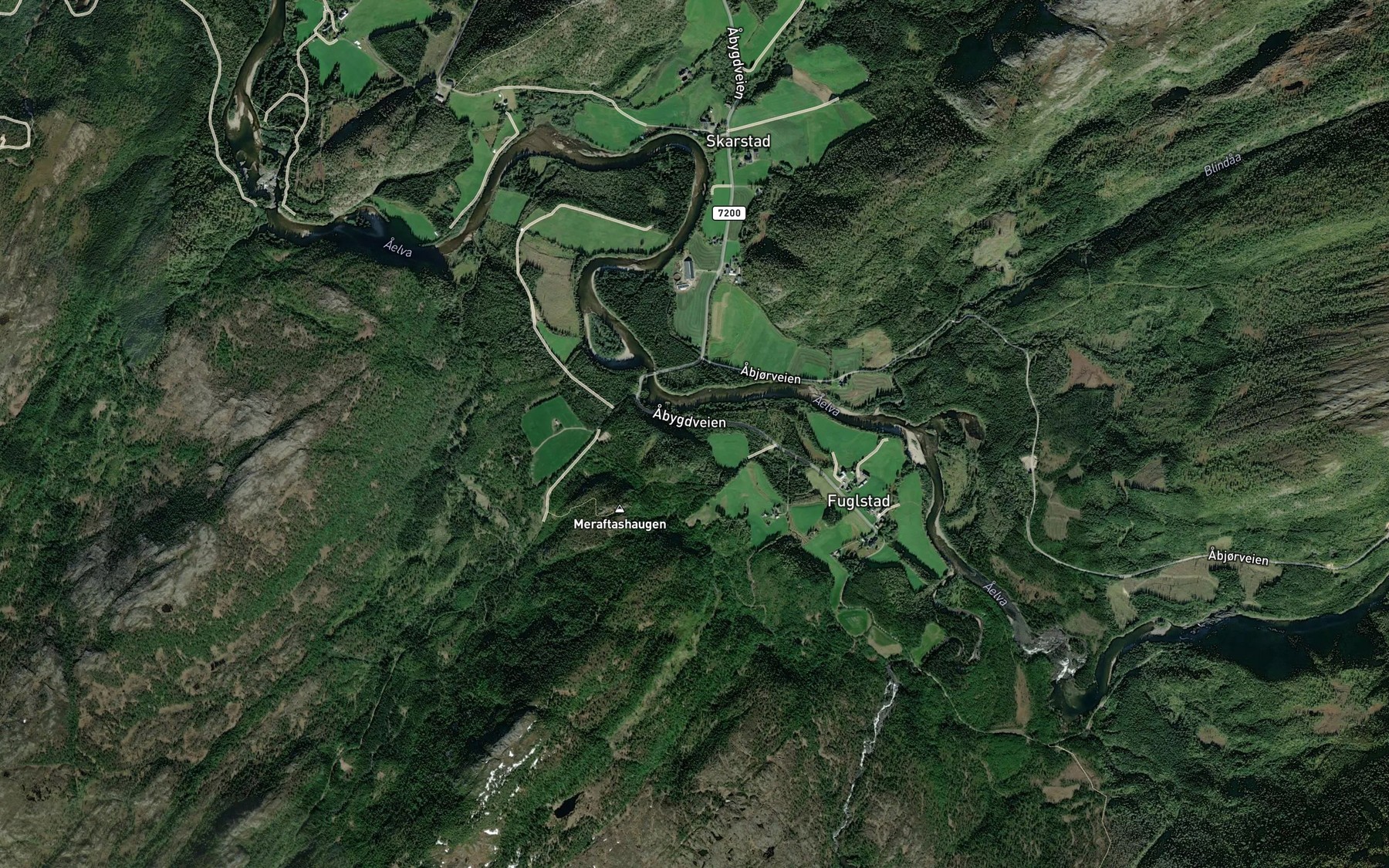 Satellite map of the Skrabekkjen