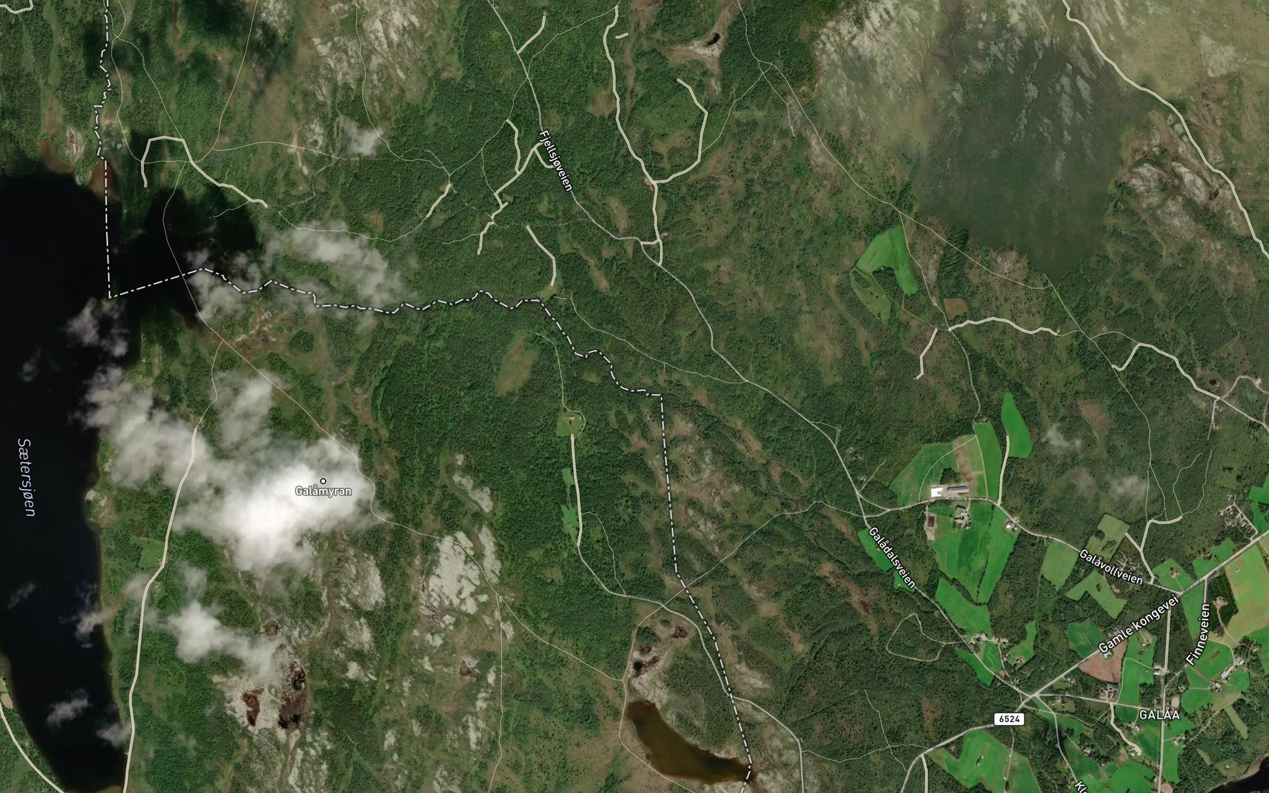 Satellite map of the Gardaa