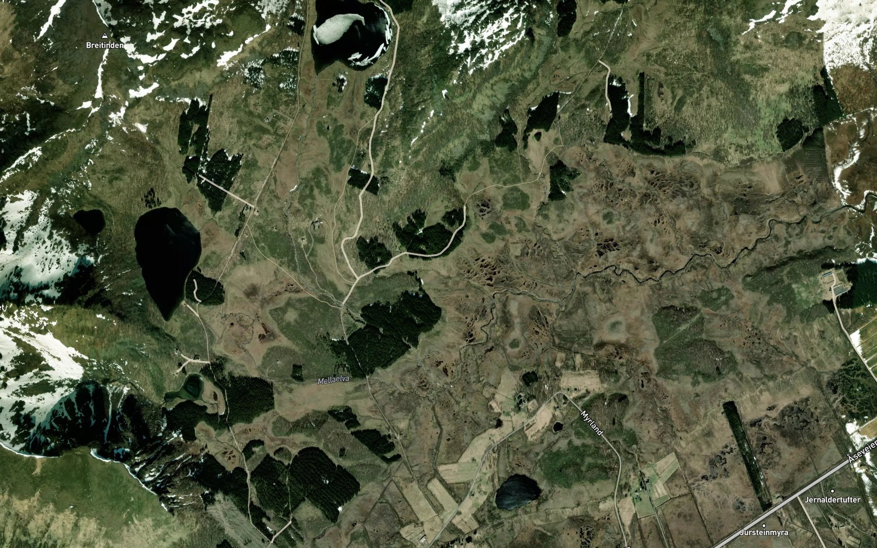 Satellite map of the Alterbekken