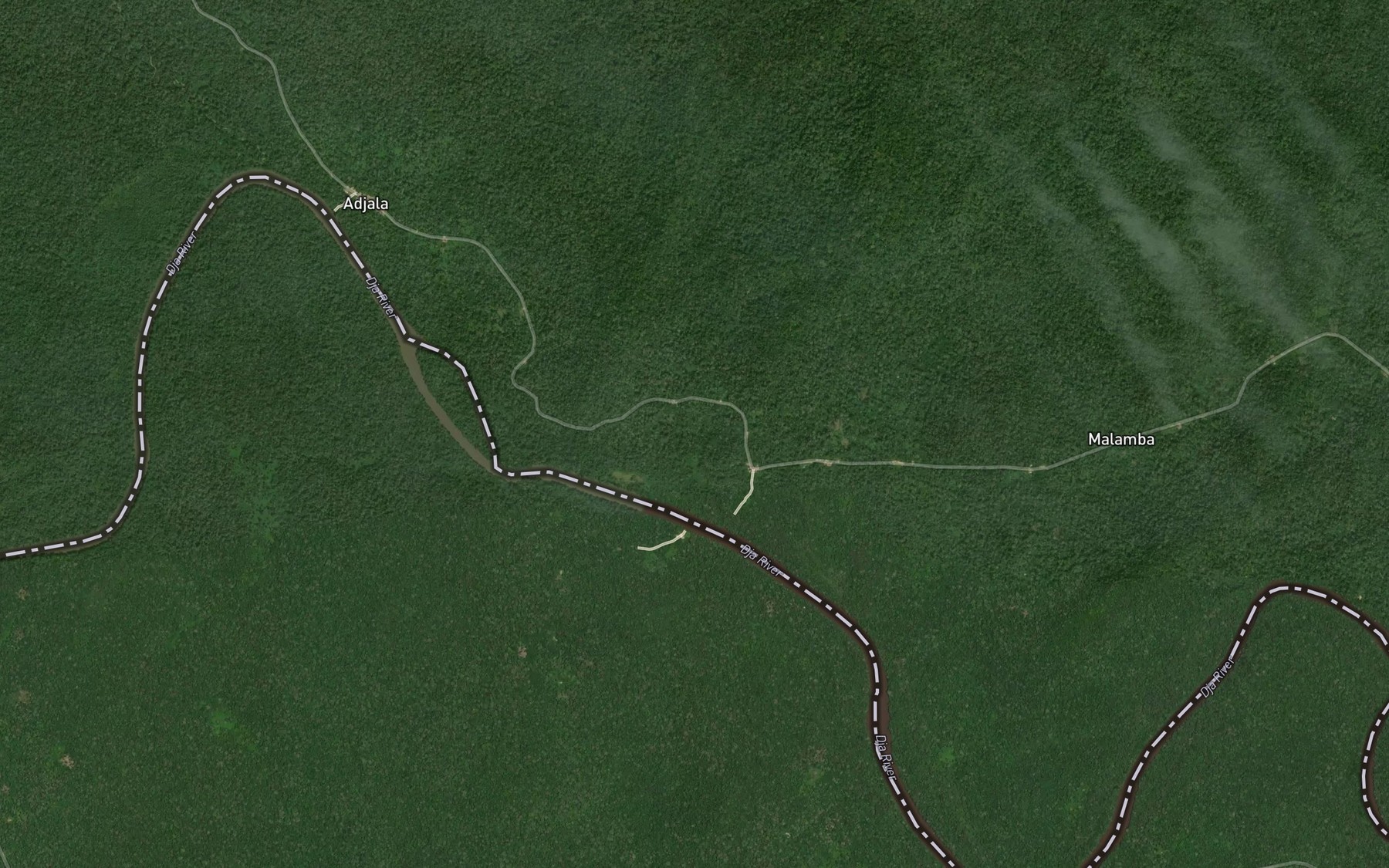 Satellite map of the Makwapaka