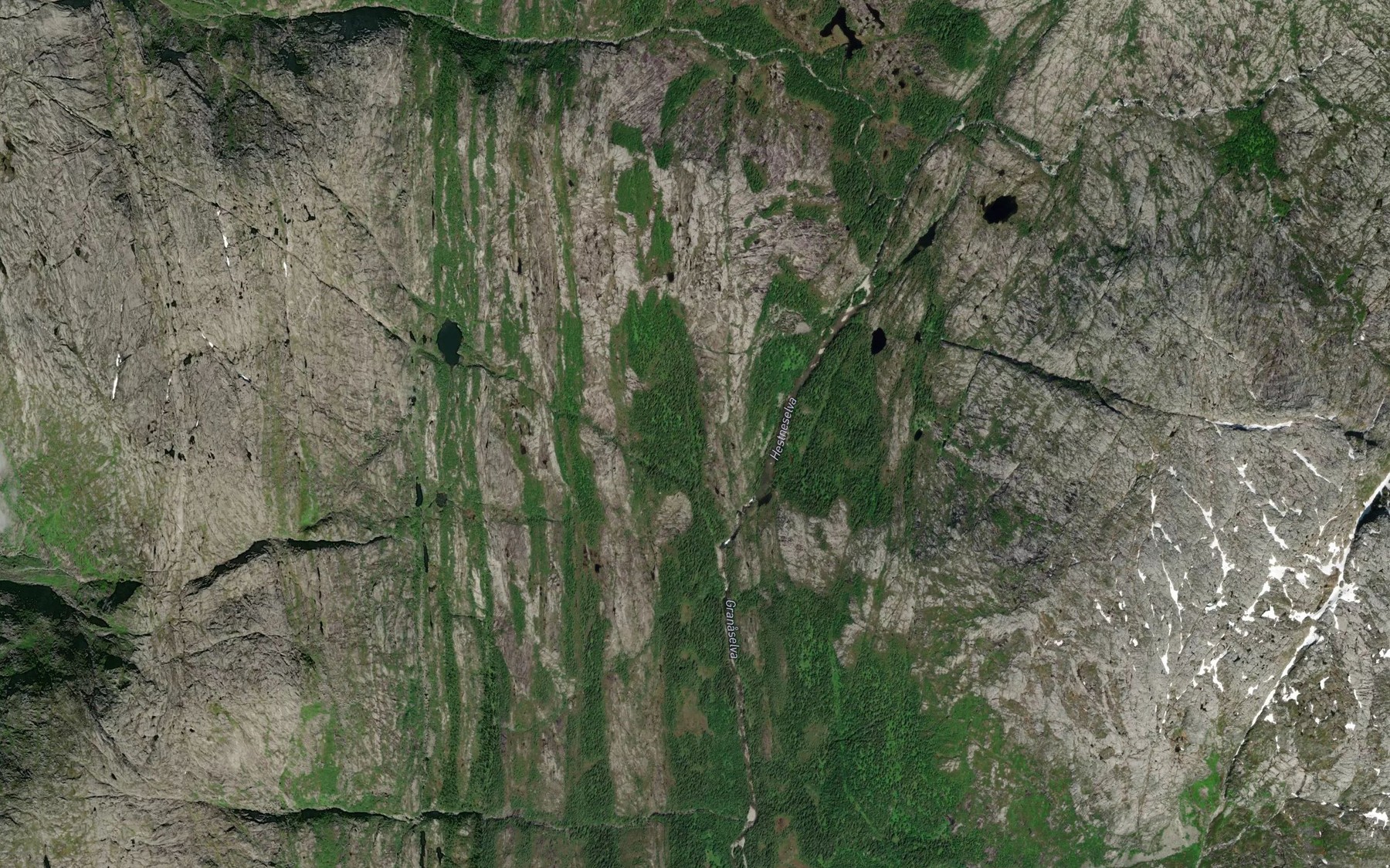 Satellite map of the Kjembekken