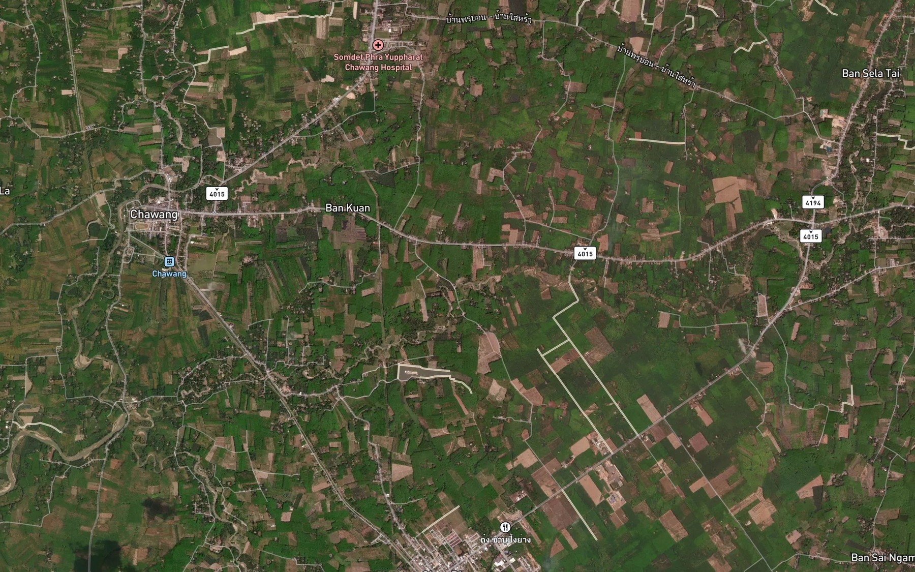 Satellite map of the Khlong Khut Duan